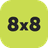 8x8 icon
